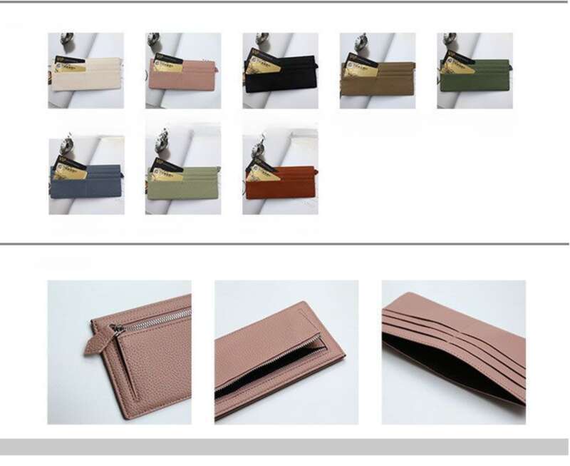 Einfarbige Geldbörse, Handtasche, Kartentasche, Damentasche, Sporttasche, Herrentasche, multifunktional, großes Fassungsvermögen, stilvoll und schön, leicht und praktisch_voghion.com