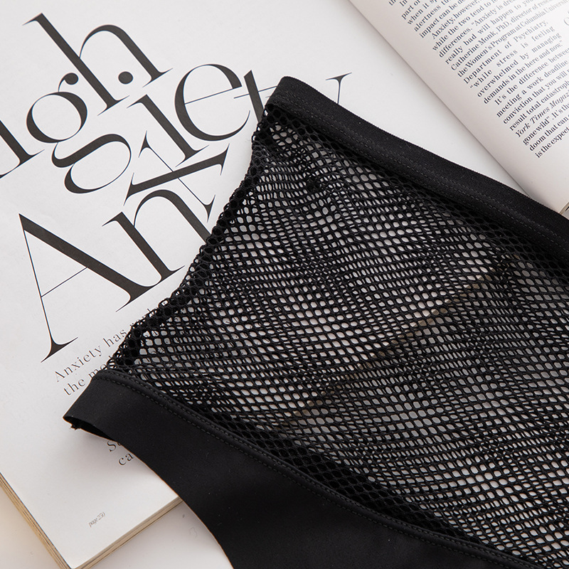 Underwear High waist stretch sexy sports underwear women's thong fitness t pants_voghion.com