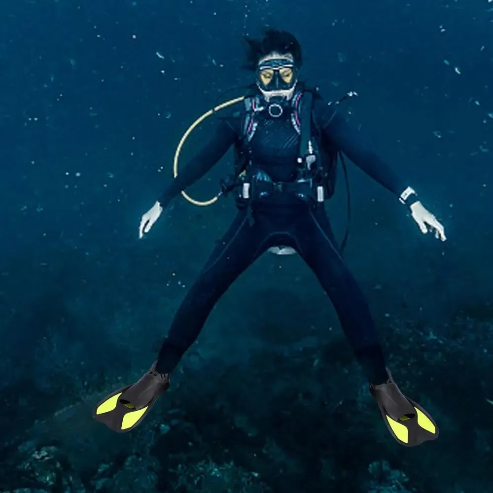 Draagbare snorkelvinnen Scuba Flippers Antislip duikvin Volledige voet zwemvliezen Beginnerszwemuitrusting 240615_voghion.com