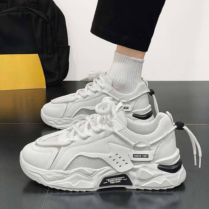 Nuove scarpe sportive alte da uomo casual anti-odore primaverili, autunnali ed estive in rete_voghion.com