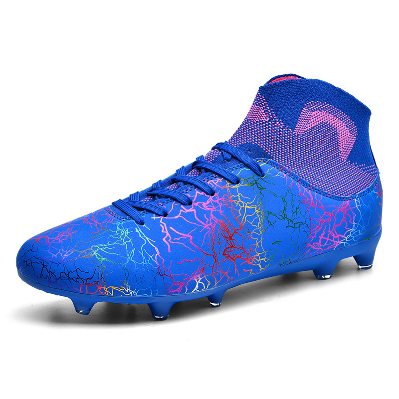 High-top Unisex Football With Spiked AG Long TF Broken Studs Adults And Students Training Shoes For Artificial Grass_voghion.com