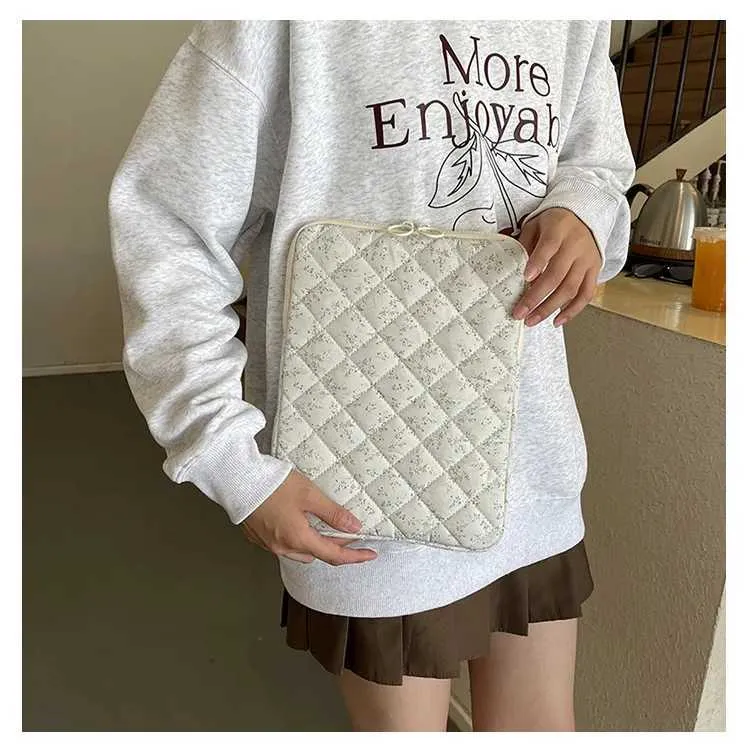 Borsa a traliccio per laptop, tablet, modello di stampa, 3 pollici, 5 pollici, custodia morbida per notebook, libro, Air_voghion.com