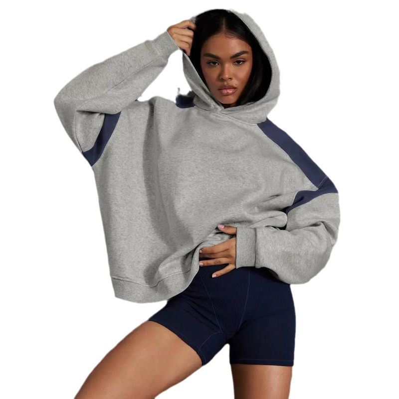 Women's Clothing contrast color drop shoulder high-end_voghion.com
