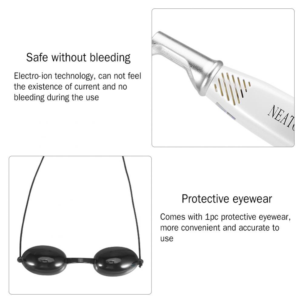 Håndheald Red Light Picosecond Laser Pen Ar Tatovering Fjernelse Melanin Dilute Device + Repair Set - intl_voghion.com