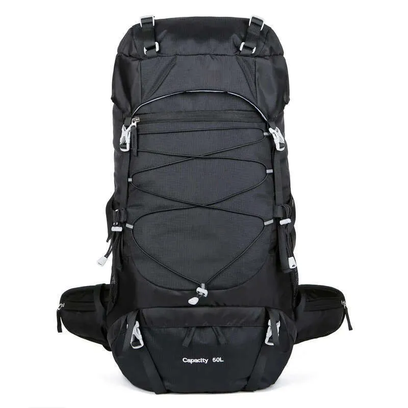 Sac à dos de voyage 50L pour hommes et femmes, sac tactique étanche en maille, sac à dos de randonnée, de camping, d'équipements Rucack_voghion.com