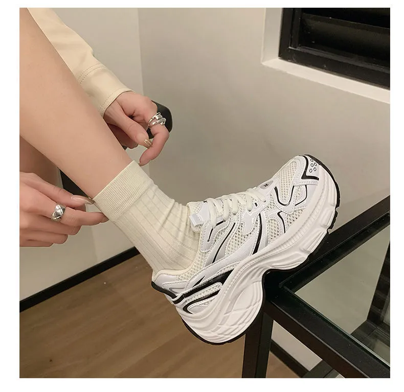 Designer For Women New Quality Running Shoes White Red Sier Breathable Outdoor Casual Trainers Sneakers 35-40_voghion.com