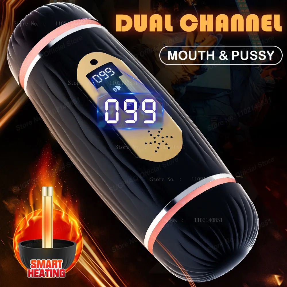 Masturbateurs Masturbation masculine Coupe automatique Suceuse Fellation Poche Pusssy Vagin Vibrateur Sex Toy pour Adulte 2024_voghion.com