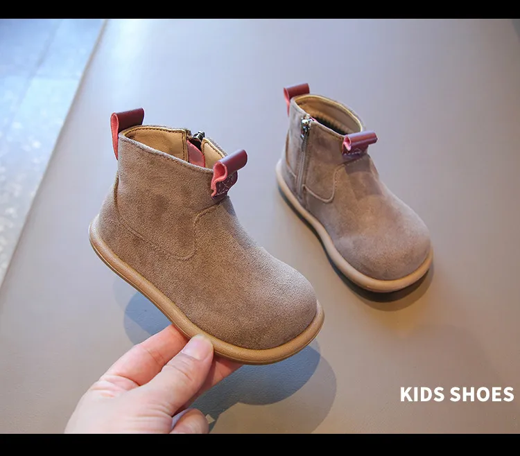 Herbst Winter Baby Jungen Mädchen Oxford Wildleder Kinder Casual Kidsnest Outdoor Anti-rutsch Kleinkind Schuhe Plüsch_voghion.com
