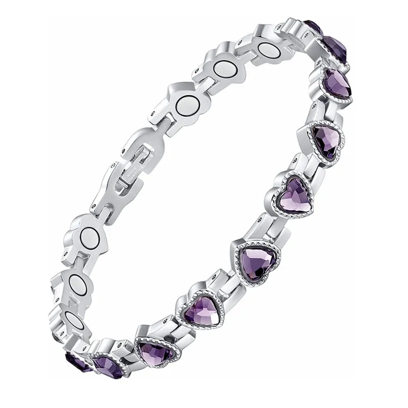 Mode Liebe Würfel Zirkonia Gewicht Verlust Energie Magnet Armband frauen Paar Schmuck_voghion.com