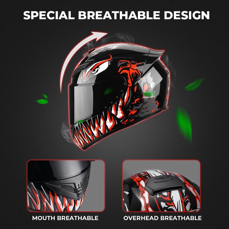 Motorcycle Racing Motocross Helmets Full Face Helmet Flip Up Moto Adult Motorbike Street Touring Riding Casco Cte_voghion.com