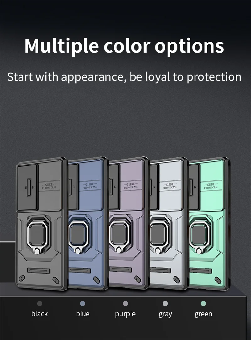 Pour Vivo V30 Pro S18 Armor Phone Case avec Slide Camera Lens Protection Ring Magnetic Holder Bracket Shell Back Cover_voghion.com