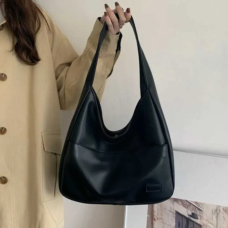 Retro axelväska, modern dam hobo väska i konstläder_voghion.com