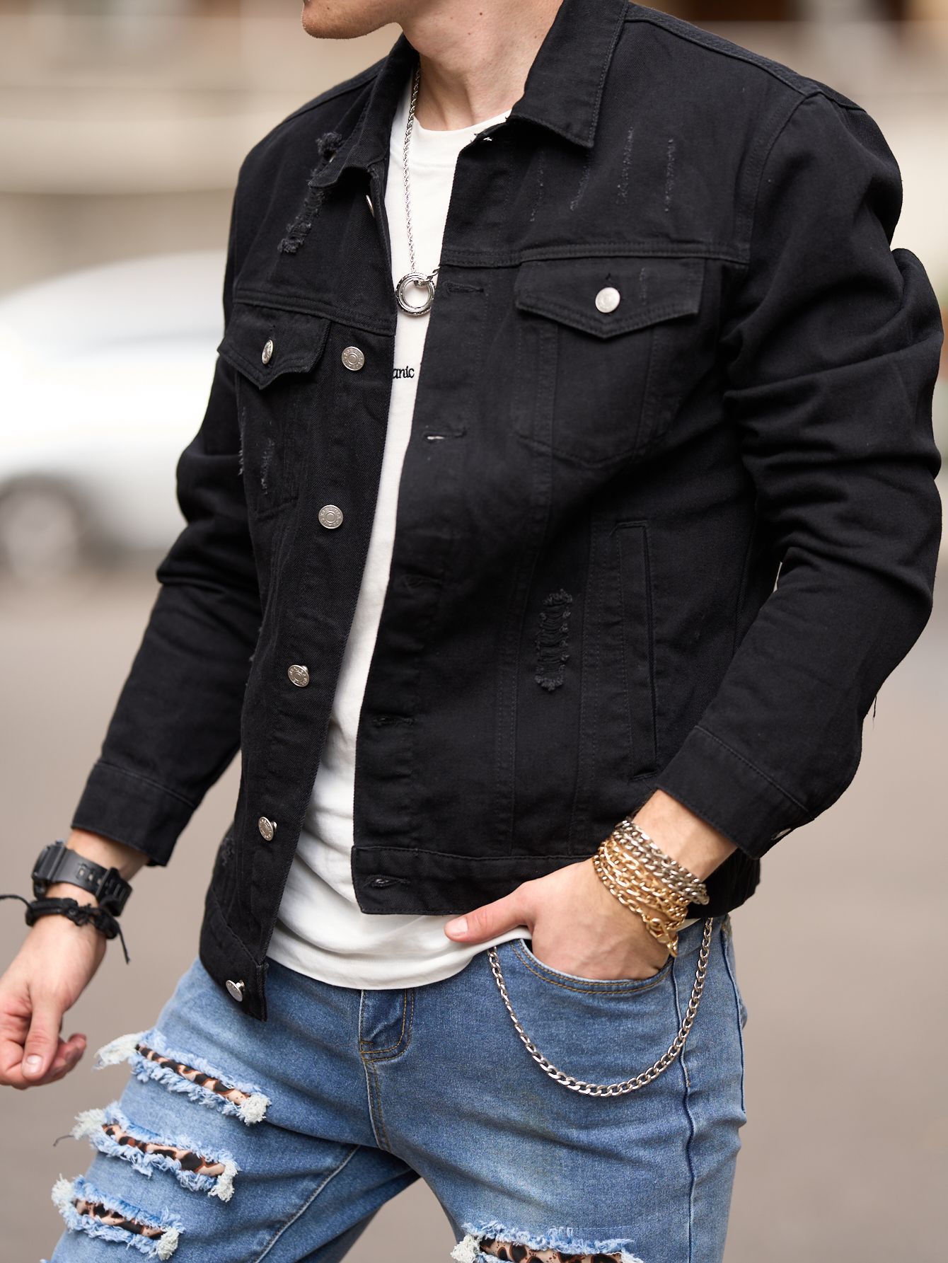 Giacche casual da uomo europee e americane, nuove giacche in denim strappato alla moda e slim per la primavera e l'autunno 2023_voghion.com