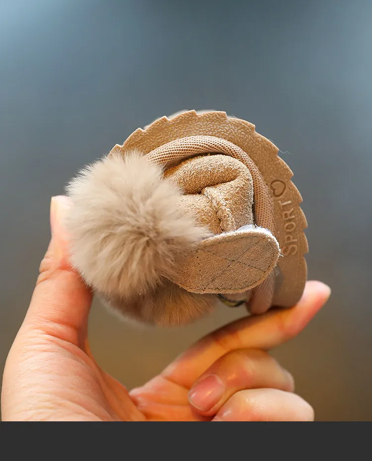 Toddlers Fur Snow Boots Infant Baby Winter Warm Soft Plush Booties Boys Girls Classic Brand Design Slip-on Furry Bota_voghion.com