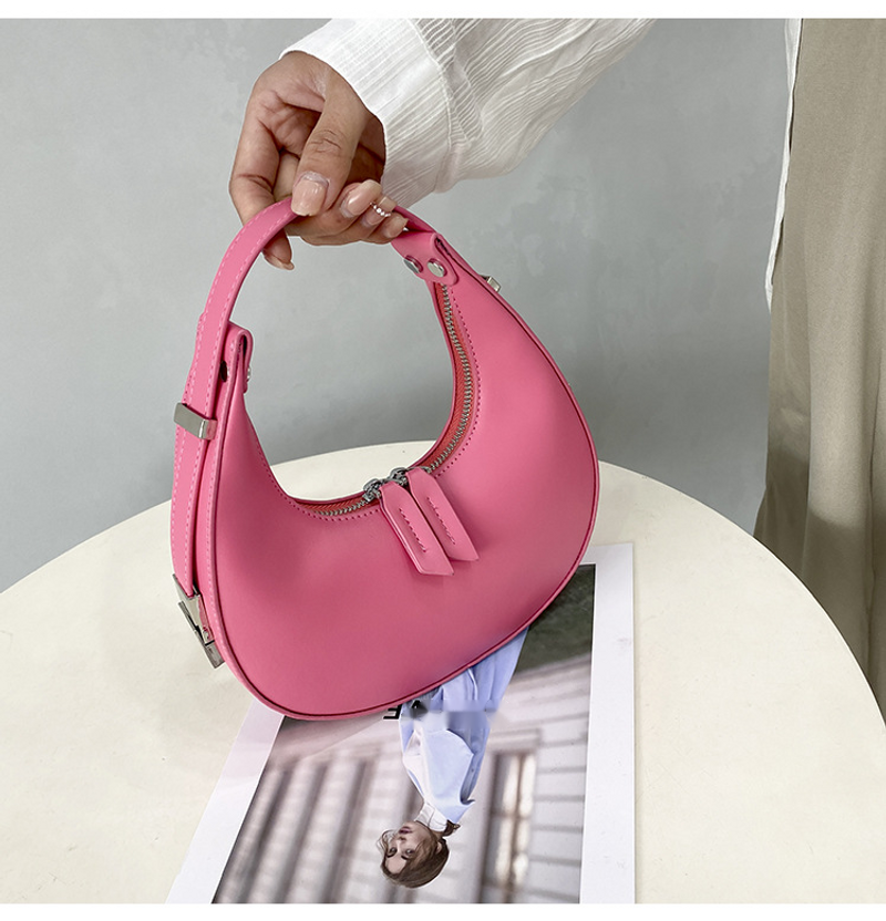 2024 Neue Nischendesign-Handtasche, modisch, bonbonfarben, trendig, eine Schulter, Unterarm-Dump-Tasche, geeignet für_voghion.com