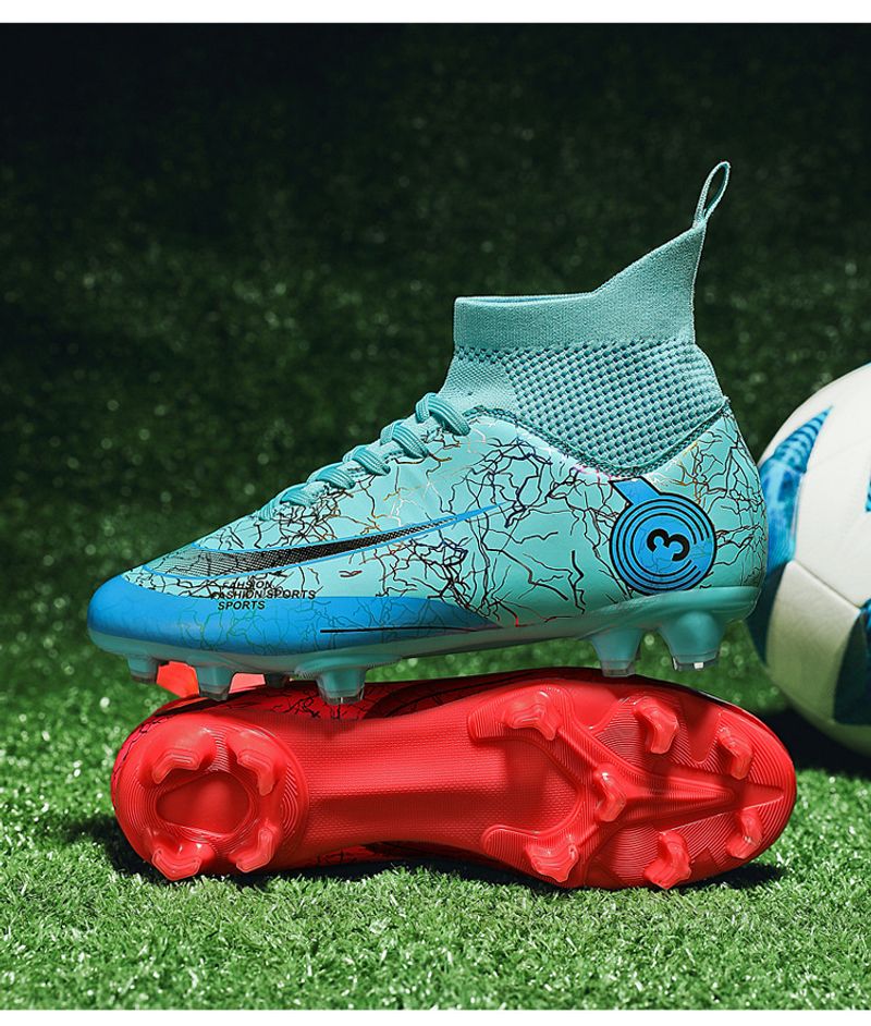 High-Top-Herren-Long-Broken-Nails-Trainings-Fußballschuh für Kinder, Jungen und Mädchen, Größe 48_voghion.com