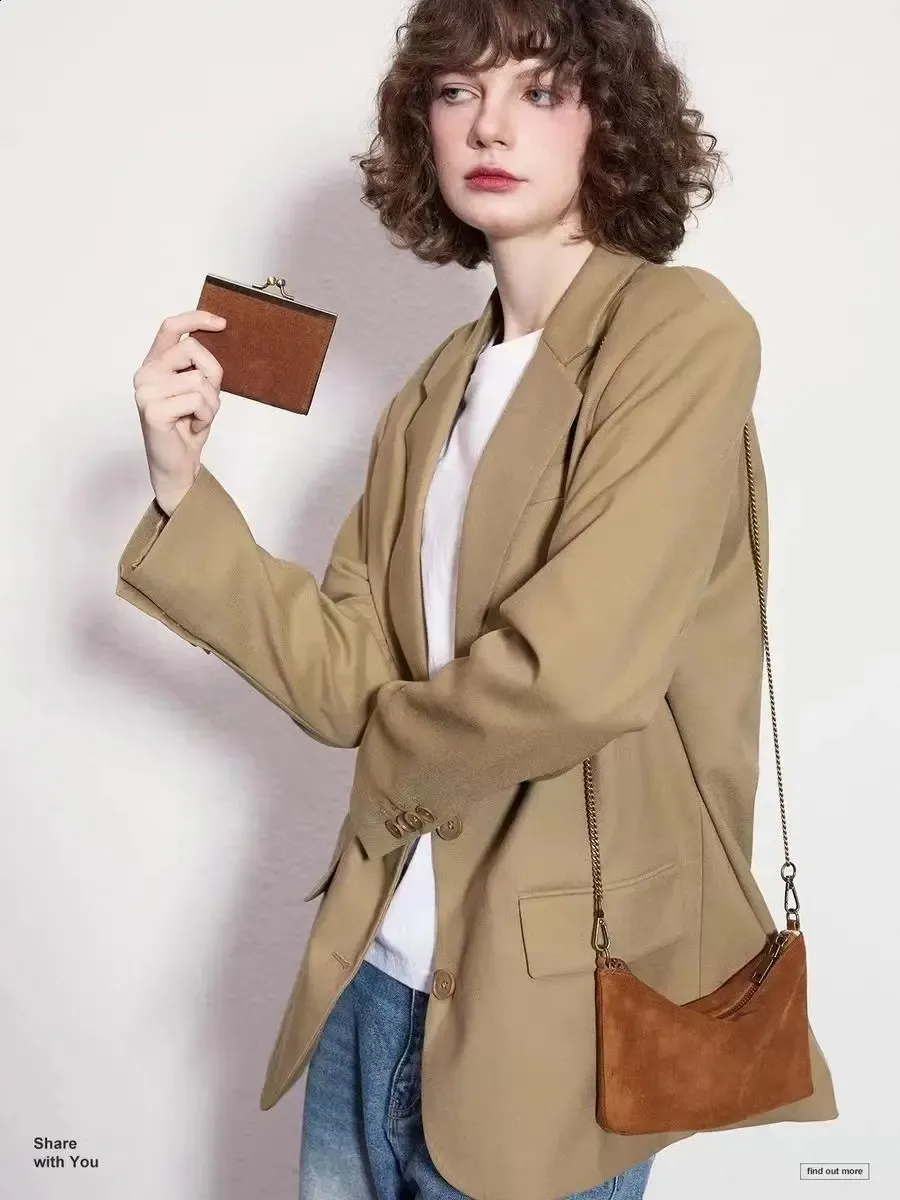 Borsa a tracolla retrò da donna in pelle scamosciata, piccola, leggera, hobo, tendenza invernale 240912_voghion.com