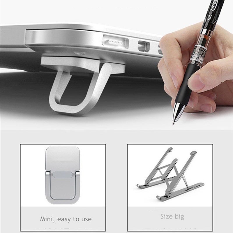 Suport pentru laptop, suport pentru tastatură, suport pentru laptop portabil din aluminiu, mini, suport pentru laptop, Macbook, Huawei, Xiaomi, carcasă pentru notebook_voghion.com