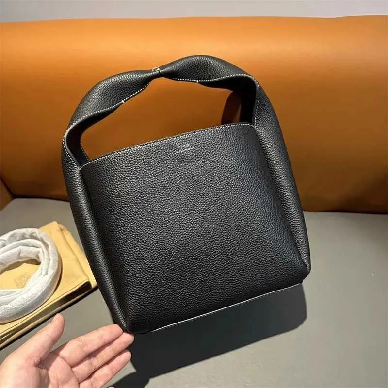Stilvolle Handtasche Trend Minimalist Commuter Bucket Gehobene Korbtasche Damen Leder Unterarmtasche Ba241216_voghion.com