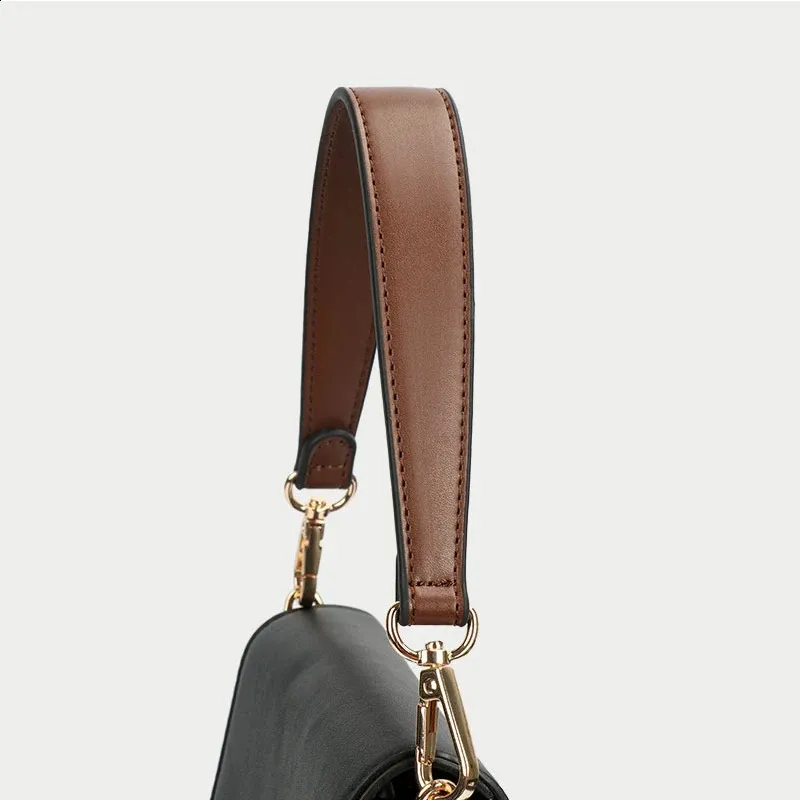 100% Genuine Leather Handbags Handles For Handbag Short Purse Strap Golden Buckle Replacement Bag Belt Band 240729_voghion.com
