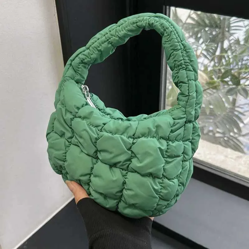 Quilted Shoulder Bag For Women Puffy Dumpling Handbag Fashion_voghion.com