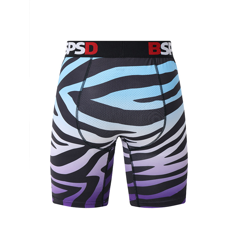 Men’s Underwear Digital Printing Boys Shorts Boxer Briefs Casual Personality Youth Shorts Plus Length