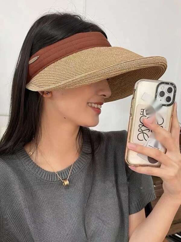 Sun Li's Same Style Empty Top Grass For Children In Summer, No Top, Japanese UVCUT Sunscreen Hair Clip , UV Sunshade_voghion.com