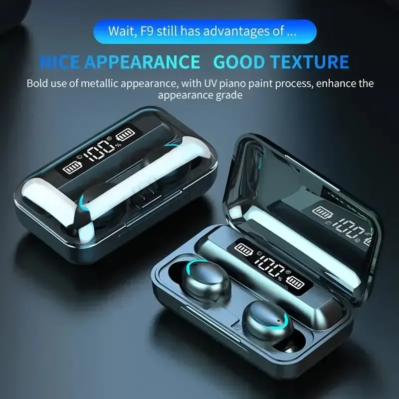 Wireless Bluetooth Earbuds Tws Waterproof With Charging Case_voghion.com