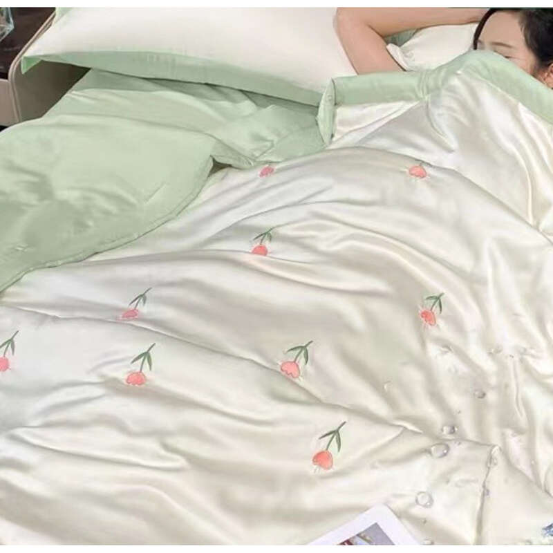 Ice Silk Cool Vierteiliges Set, Studentenwohnheim Einzel Sommer Klimaanlage Nutzung_voghion.com