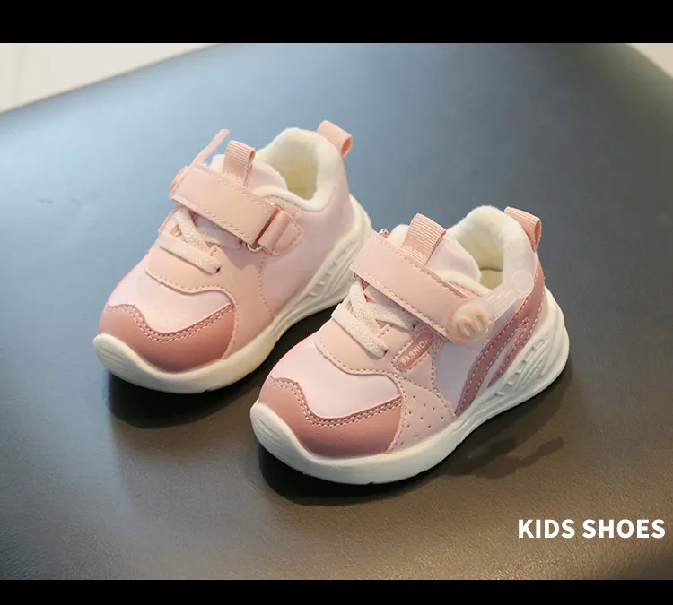 Baskets pour tout-petits, pour bébés, marche en plein air, course à pied, mignonnes, chaussures d'hiver à semelle souple, antidérapantes, pour enfants, garçons et filles_voghion.com