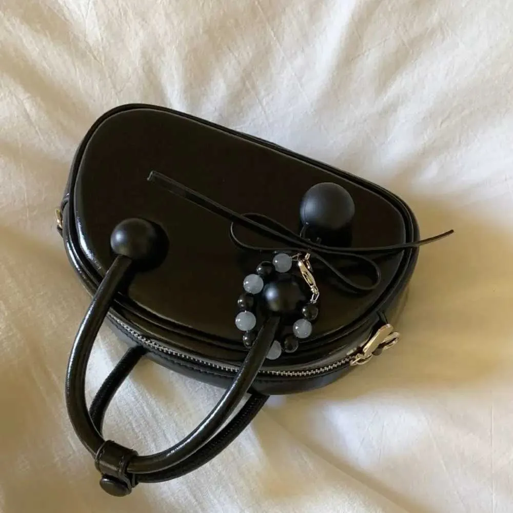 Mode Retro Kirsche Schulter Weihnachtsgeschenk Große Kapazität Unterwäsche Frauen PU Leder Horizontale Tasche Y241216_voghion.com