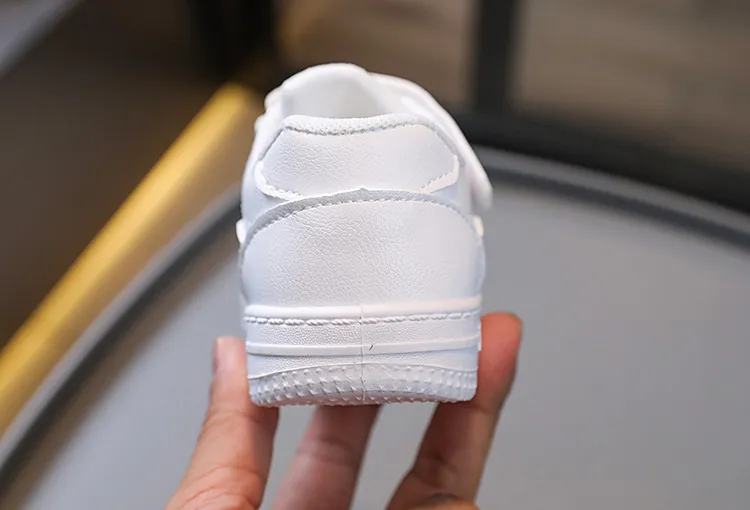 Students Tennis Sneakers Kids Spring Autumn Boys Girls Sports Happysteps Casual Board Leather Soft Soled Children White_desvips.com