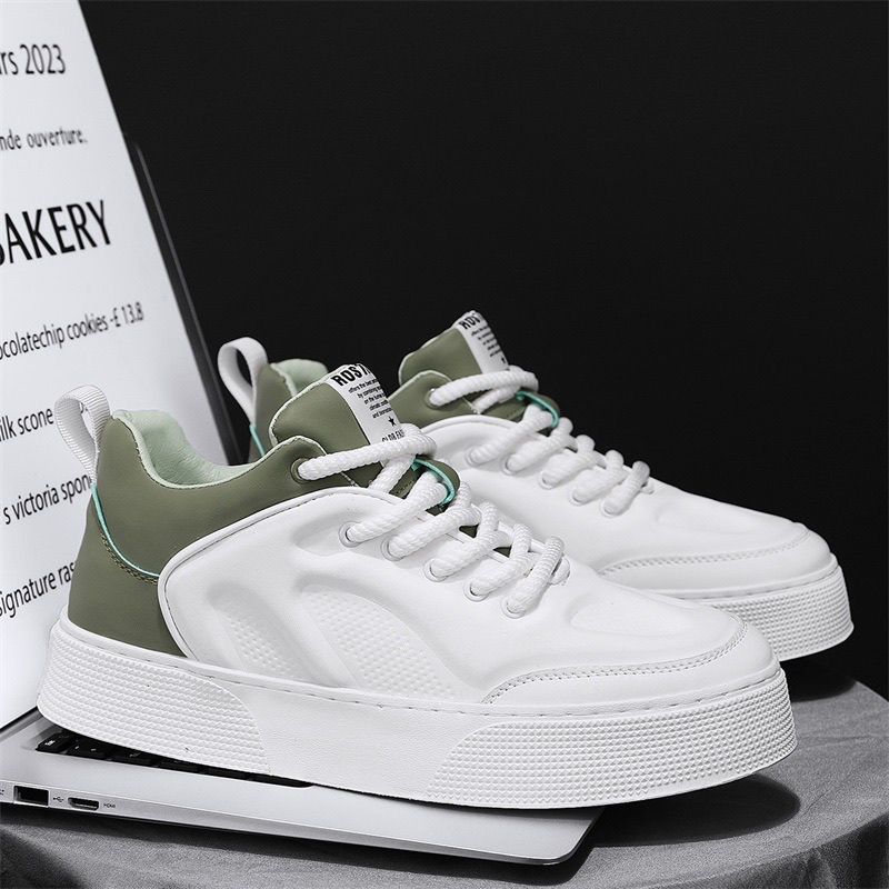 Men's 2024 summer new fashion breathable trend white board versatile sports and leisure shoes_voghion.com