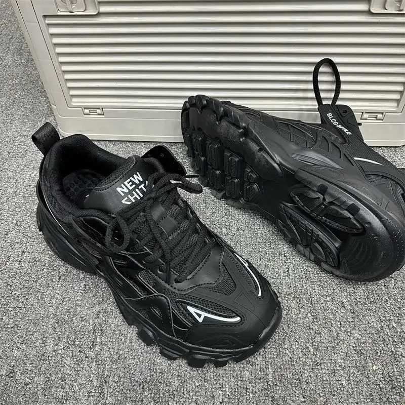Size 41 42 Womens Casual Sports Men Stylish Brand Design Ladies Chunky Sneakers Thick Sole Tennis Shoes 43 44 Big_voghion.com