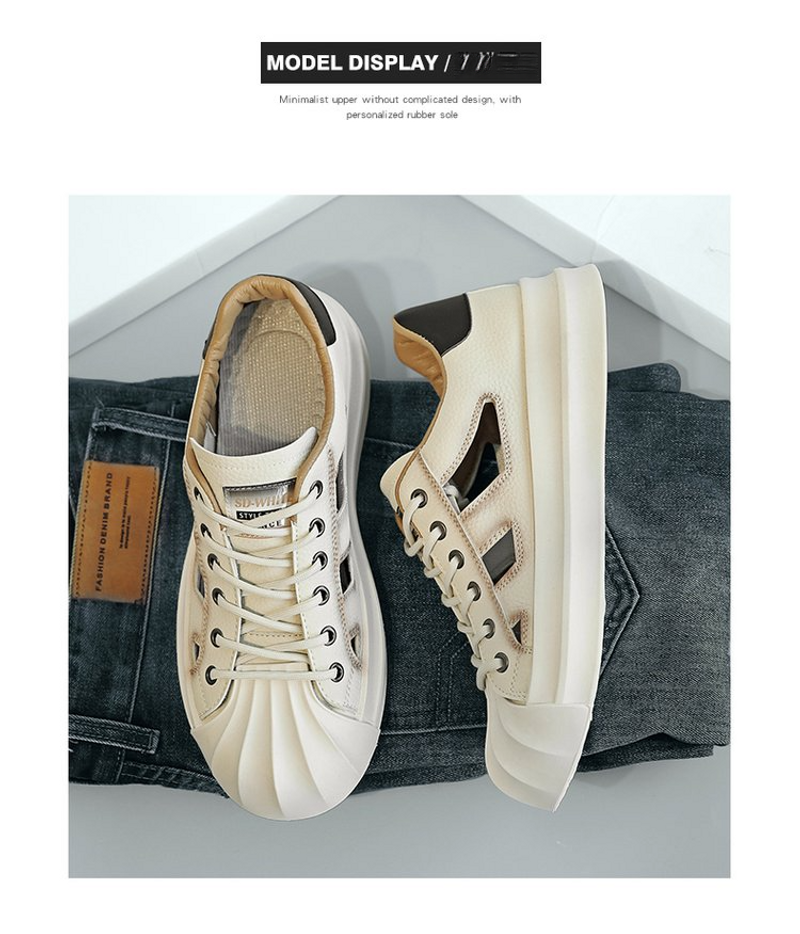 Sommer Neue Aushöhlen Design Casual Atmungsaktive Board Schuhe_voghion.com