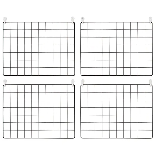 VEVOR Grid Wall Panels, 4 Packs Wire Wall Grid For Photo Pictures Display, Wall Storage Organizer Metal Grid Wall Panel For Home Office Decor With C_voghion.com