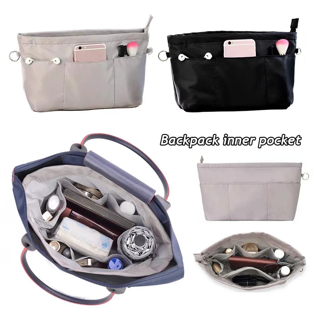 Nylon Innen Damen Handtasche Damen Tote Große Kapazität Organizer Insert Kosmetische Wasserdichte Make-Up Tasche_voghion.com
