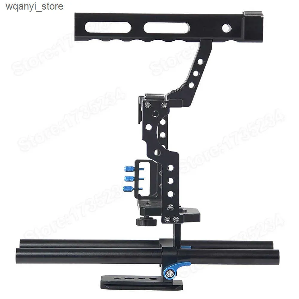 Stabilisatoren A7 Videostabilisator Kamerakäfeg Grëff Dsrl Buerrigg Fir GH4 A6300 A6500 A7S A7R A7Rii A7Sii Filmkäfeg_voghion.com