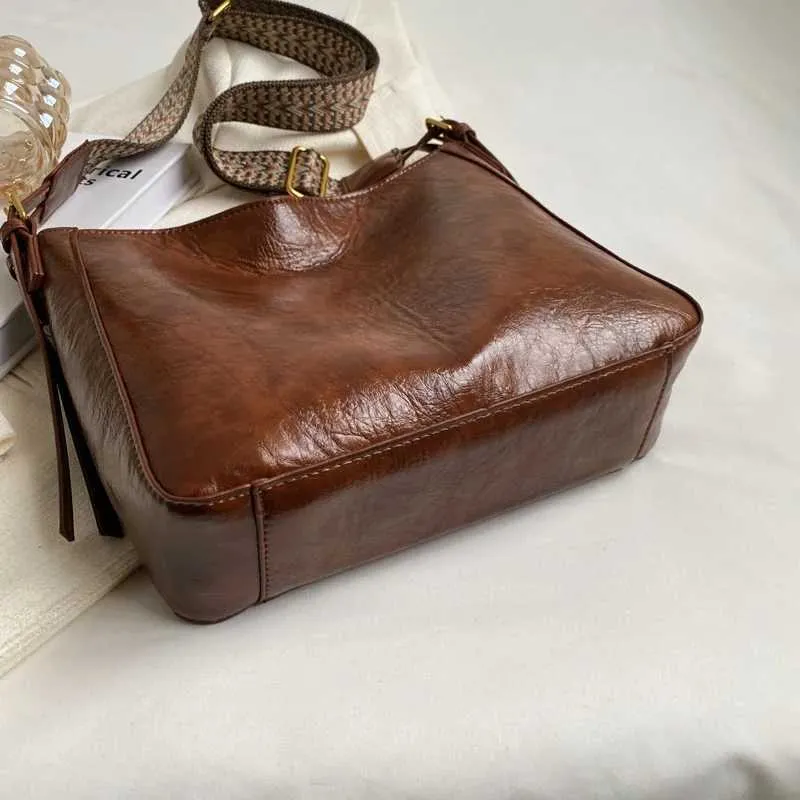 Damen Große Kapazität All-Match Tote Crossbody Stilvolle Tasche für Arbeit SchuleC241216_voghion.com