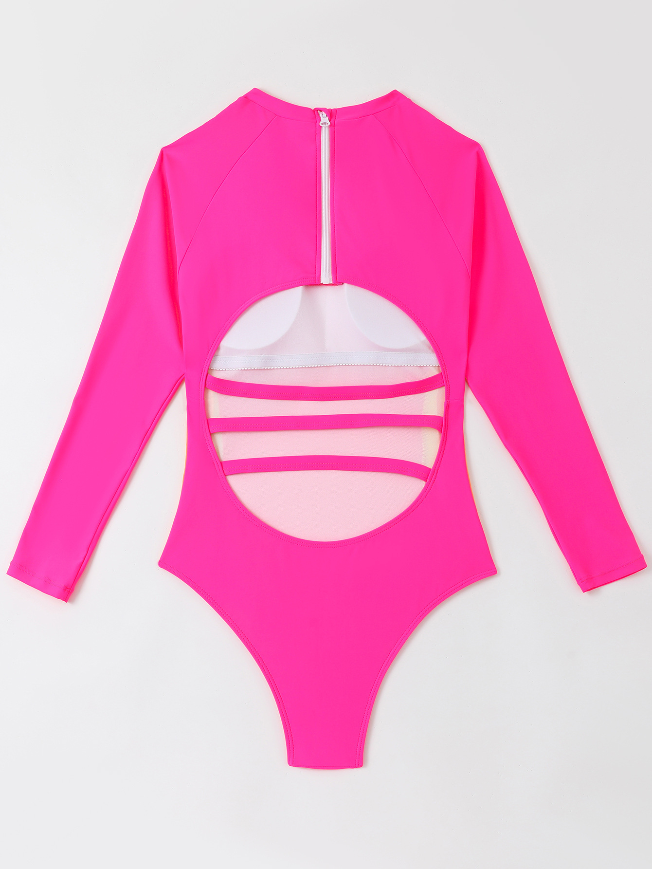 Women's sexy multi-color spliced ​​one-piece bikini women's swimsuit_voghion.com