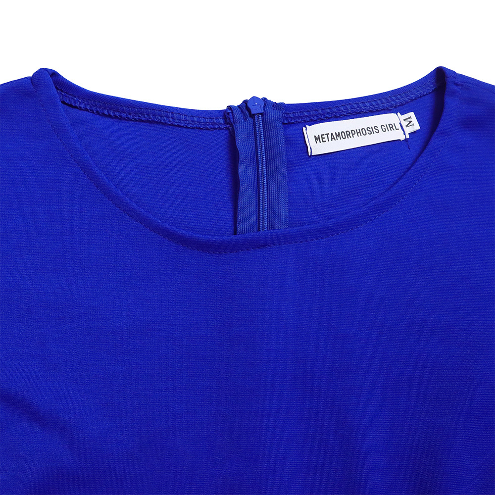 Abito da donna con maniche a cinque quarti, temperamento alla moda, borsa slim fit, natica, abito taglie forti_voghion.com