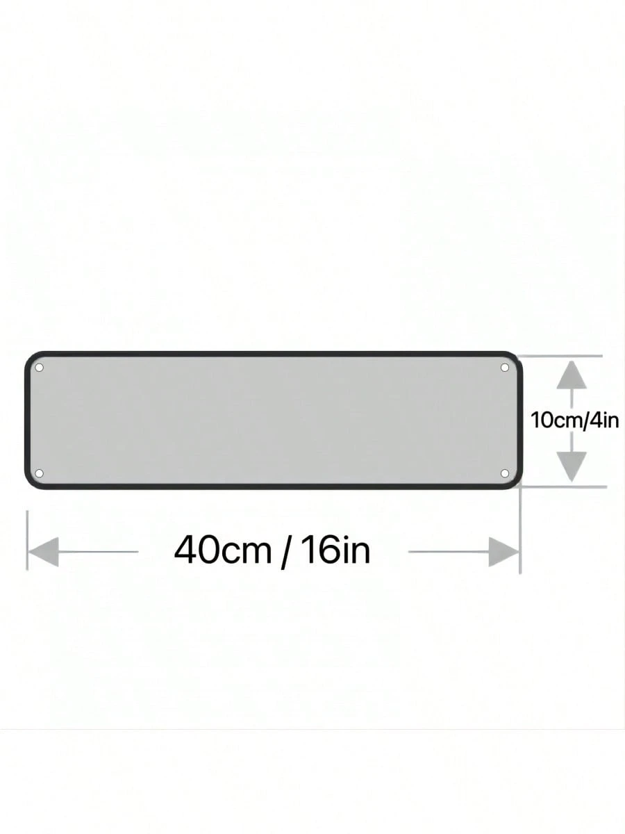 Flache 2D-Metallplakette, Straßenschild, Wanddekoration für Zimmer, Restaurants, Bars, Cafés, Garagen, Bauernhäuser, 10,16 x 40,64 cm, 2D, flach, ideal für Weihnachten_voghion.com