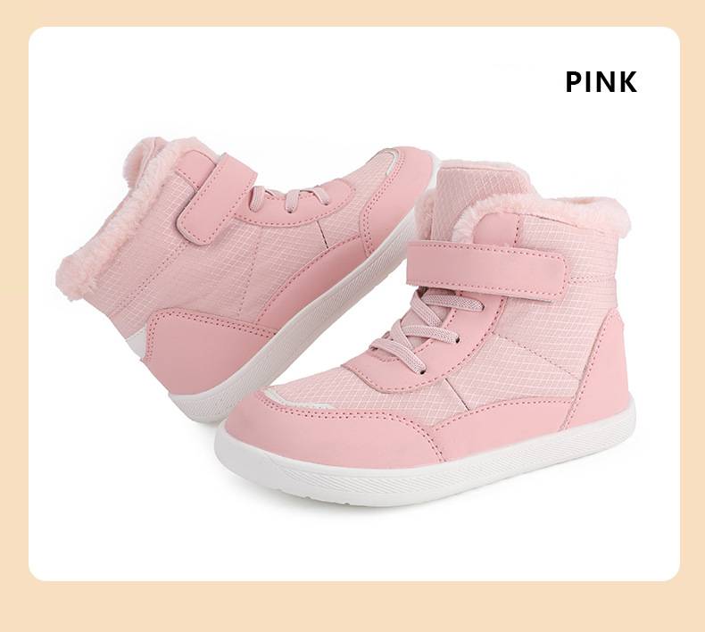 Ski Boots Winter New Children's High Top Plus Velvet Thickened Wide Head Cotton Shoes Outdoor Warm Snow Boots_voghion.com