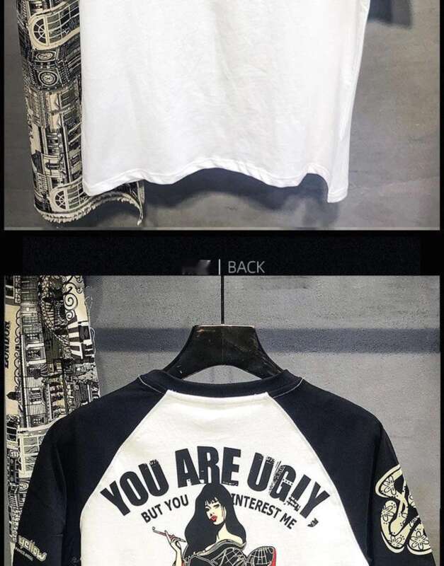 【 27000 People's Collection 】 Summer Pure Cotton Ins Short Sleeved Men's T-shirt Workwear Brand Korean Version Trendy_voghion.com