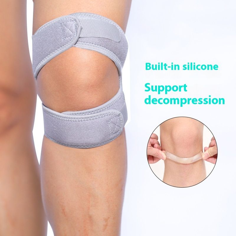 Sports silicone strap prure protection patellar running, mountaineering, breathable basketball, knee protection,_voghion.com