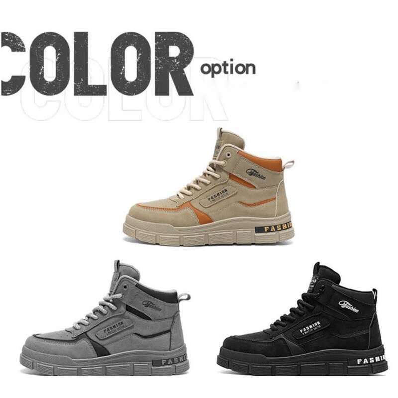 Herbst Neue atmungsaktive High Top Martin Stiefel Herren Britische rutschfeste Arbeitskleidung Casual Arbeitsschutzschuhe Herren_voghion.com