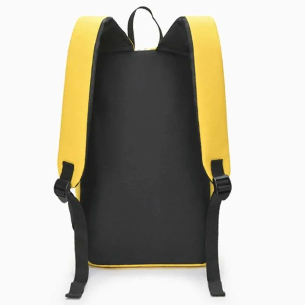 Zaino piccolo in tinta unita, casual, grande capacità, impermeabile, per la scuola, da viaggio, per adolescenti, C241107_voghion.com