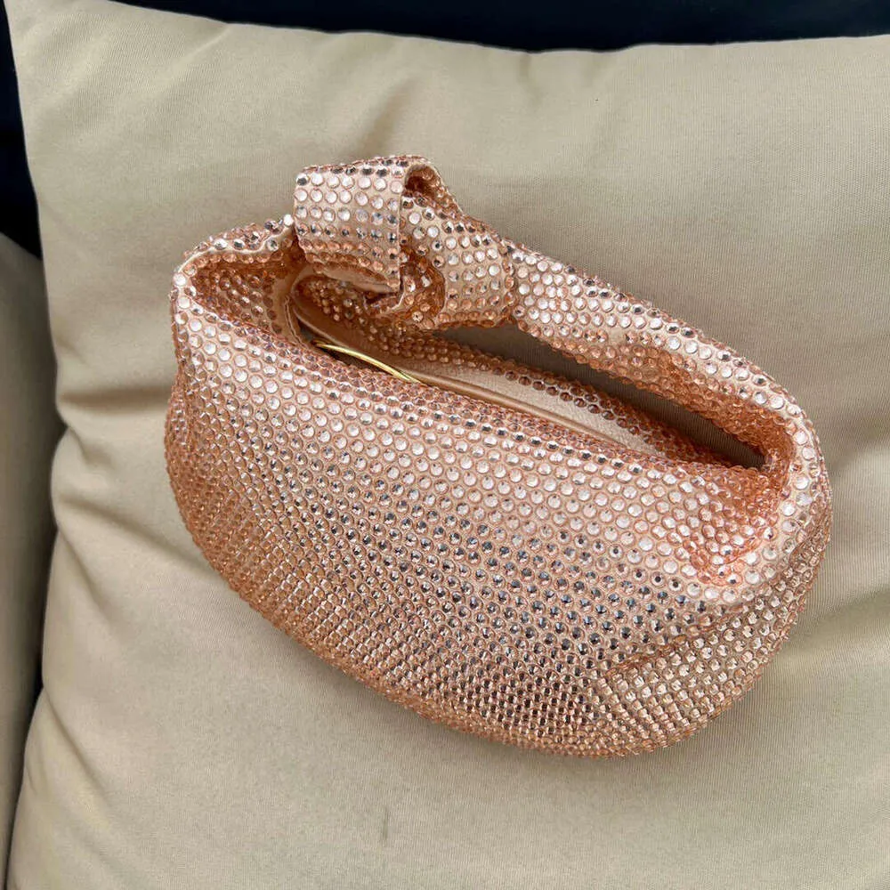 Designer Knotted Crsytal Rhie Dia Cloud Women's Handbag Bg Shiny Evening Bag Dinner Party Clutch Purse_voghion.com