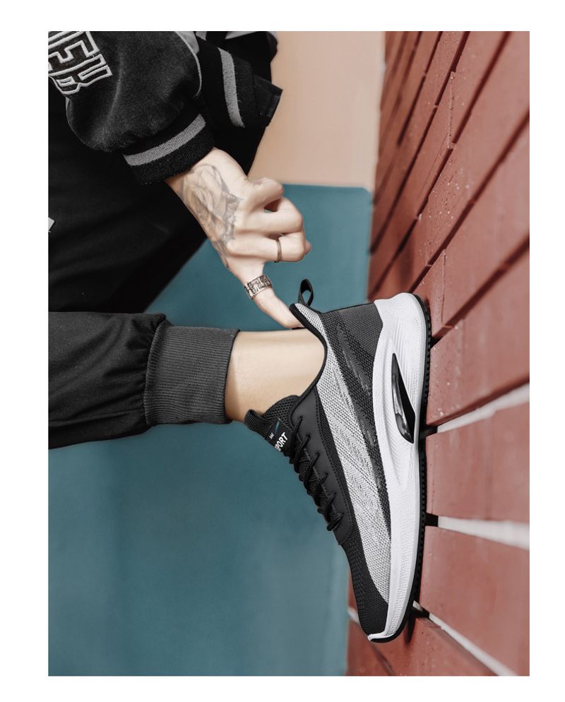 Autumn New 2023 Autumn Casual Flying Woven Sneaker Men's Breathable Comfortable Running Shoes Wholesale_voghion.com