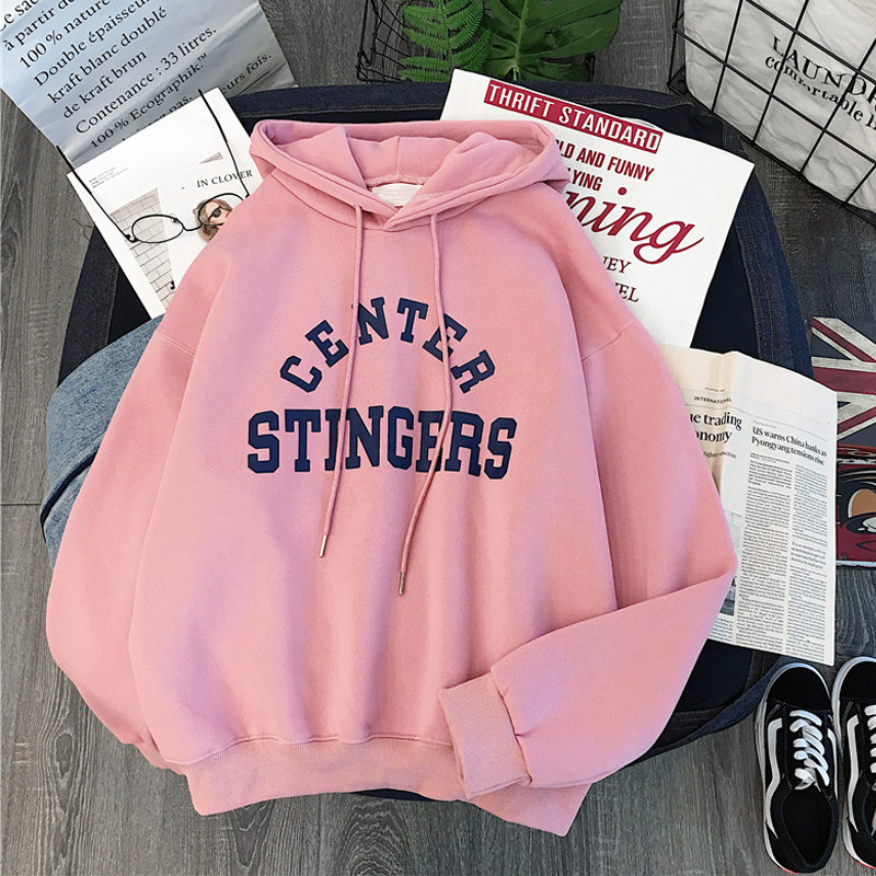 Women's Clothing after sales package autumn and winter outer wear plus velvet tops for students women loose sweatshirts_voghion.com